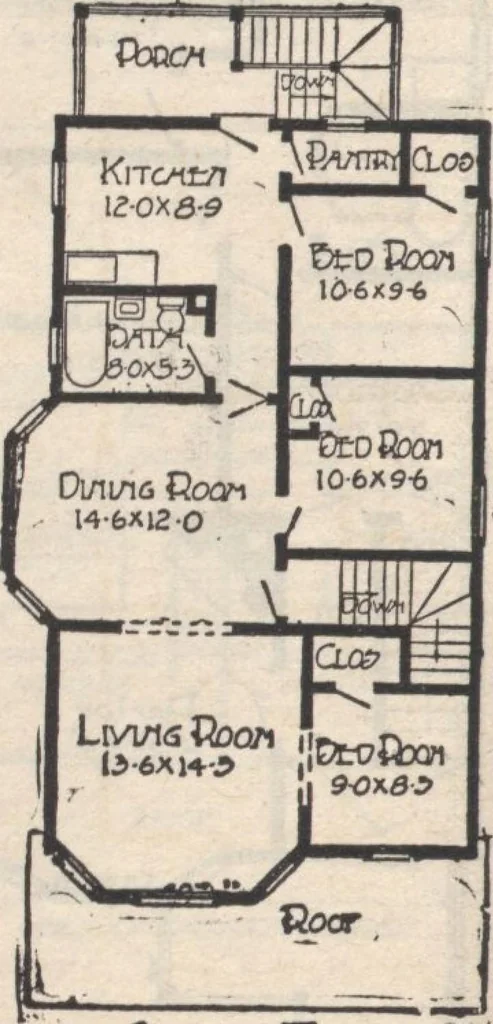 An illustration from A book of plans, no. 66, 1914, leaf 43