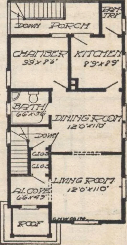 An illustration from A book of plans, no. 66, 1914, leaf 44