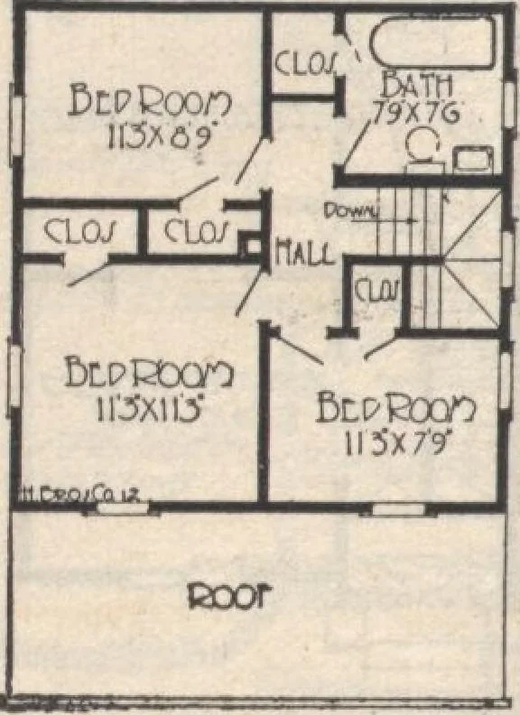 An illustration from A book of plans, no. 66, 1914, leaf 45