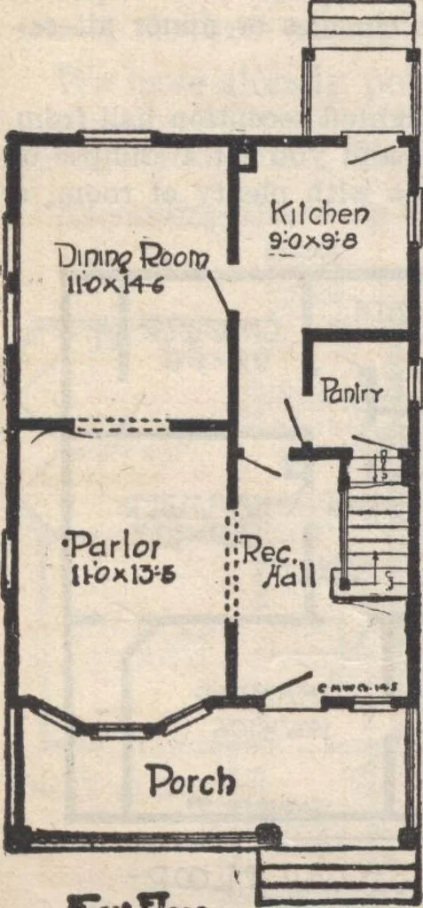 An illustration from A book of plans, no. 66, 1914, leaf 49
