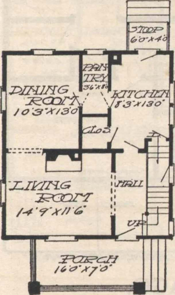 An illustration from A book of plans, no. 66, 1914, leaf 50