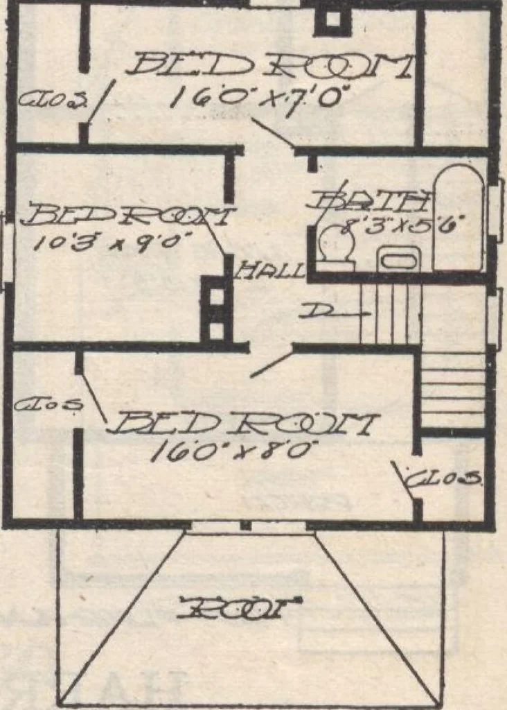An illustration from A book of plans, no. 66, 1914, leaf 50