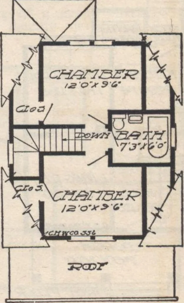 An illustration from A book of plans, no. 66, 1914, leaf 52