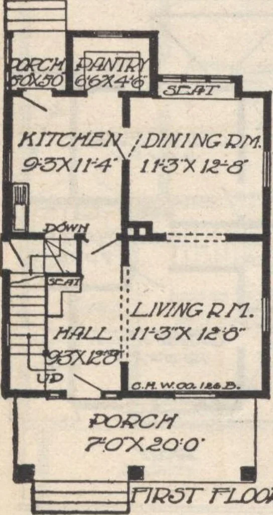 An illustration from A book of plans, no. 66, 1914, leaf 53