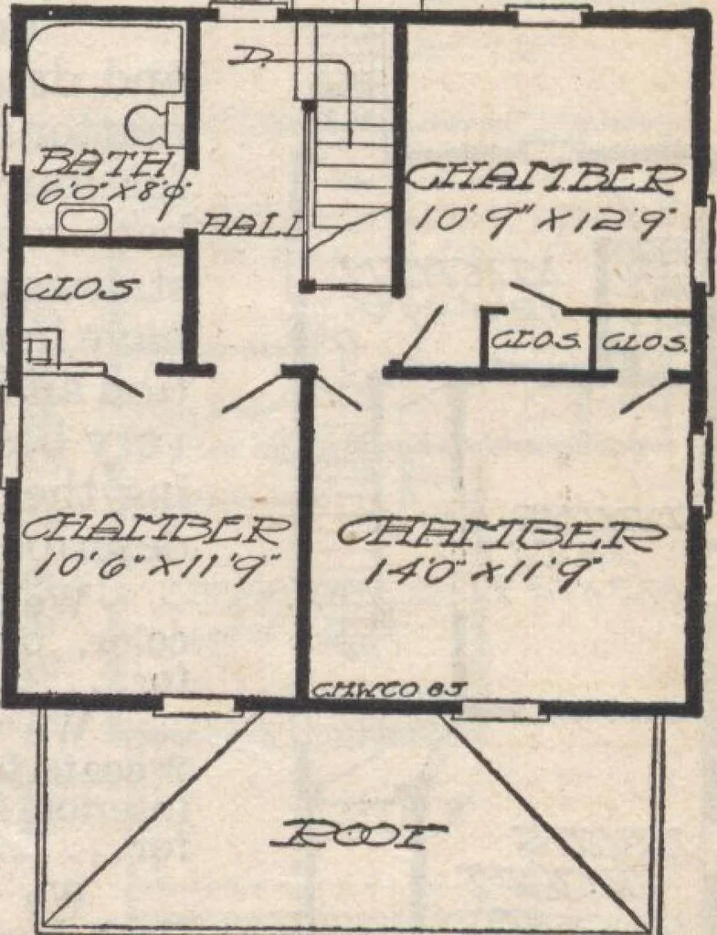 An illustration from A book of plans, no. 66, 1914, leaf 54