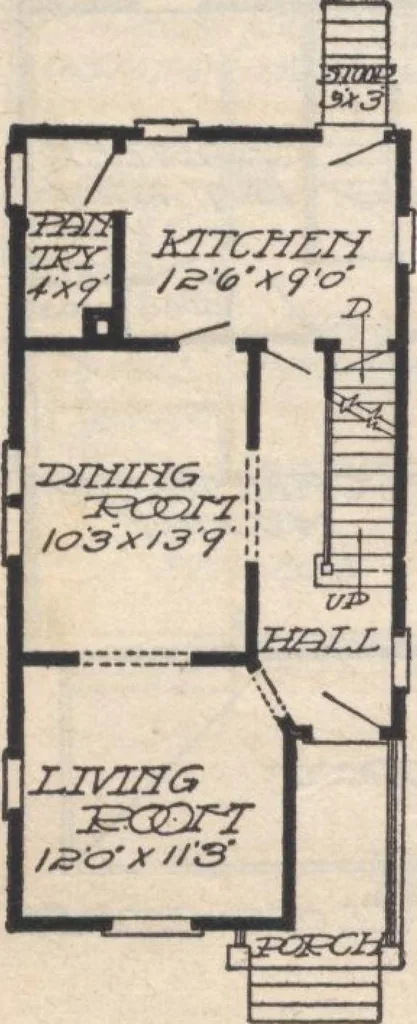 An illustration from A book of plans, no. 66, 1914, leaf 55