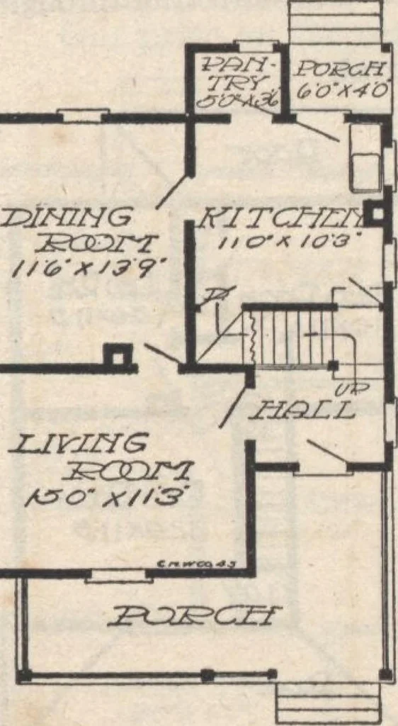 An illustration from A book of plans, no. 66, 1914, leaf 56