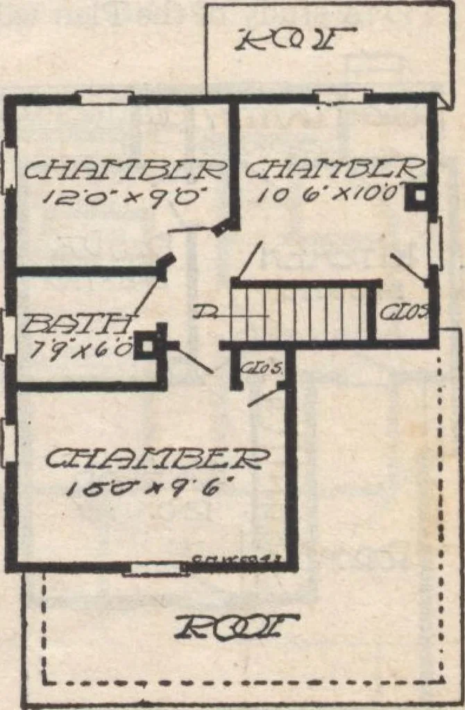 An illustration from A book of plans, no. 66, 1914, leaf 56