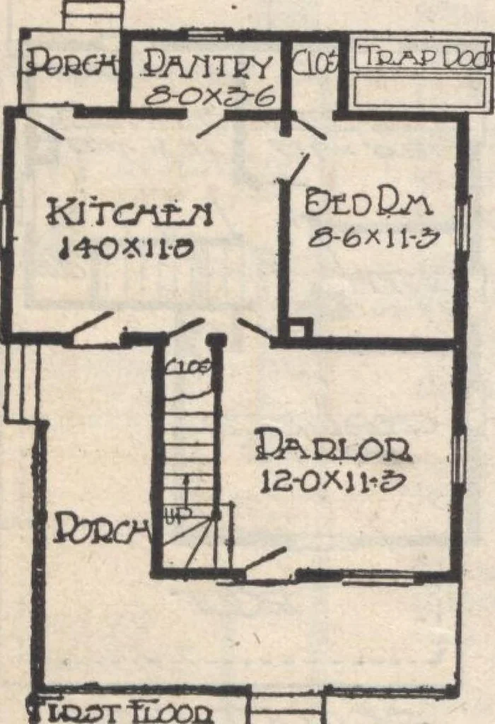 An illustration from A book of plans, no. 66, 1914, leaf 57