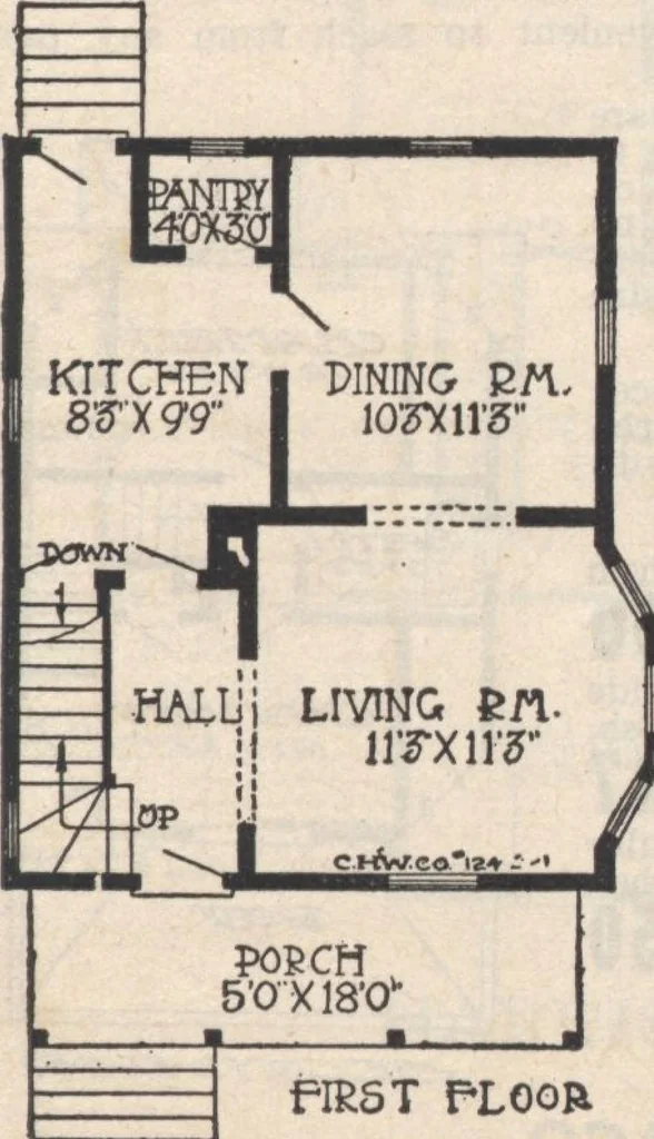 An illustration from A book of plans, no. 66, 1914, leaf 60