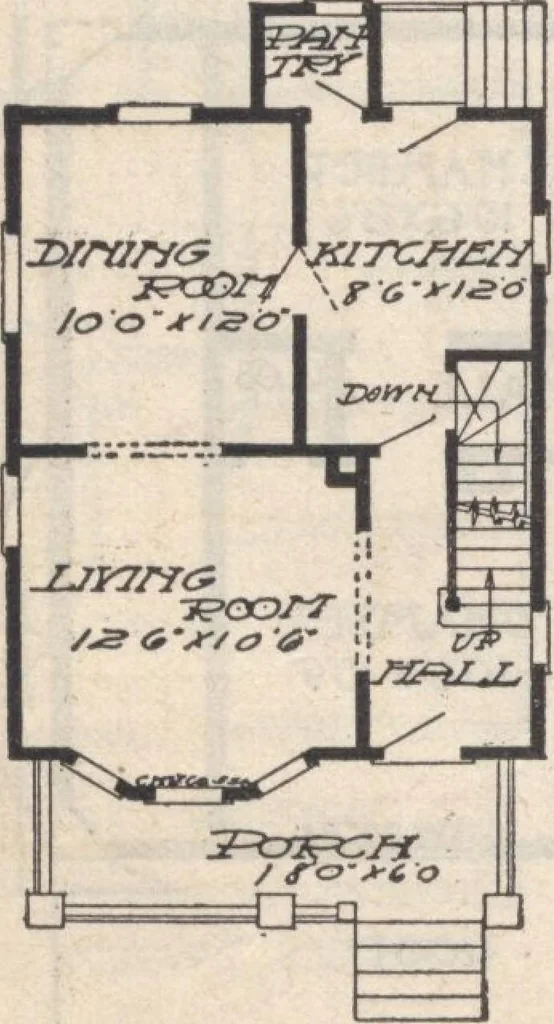 An illustration from A book of plans, no. 66, 1914, leaf 61