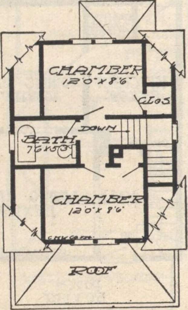 An illustration from A book of plans, no. 66, 1914, leaf 61