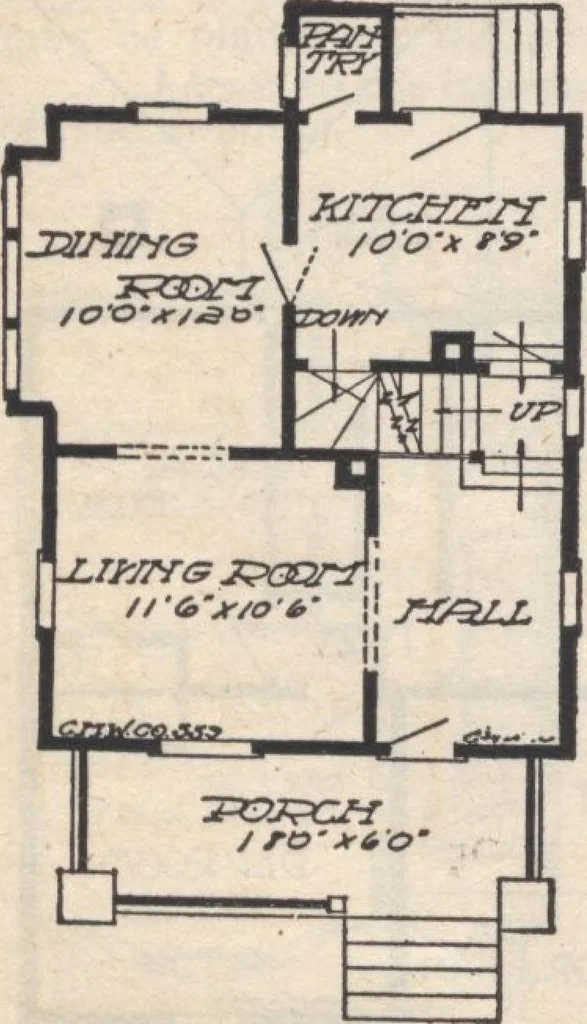 An illustration from A book of plans, no. 66, 1914, leaf 63