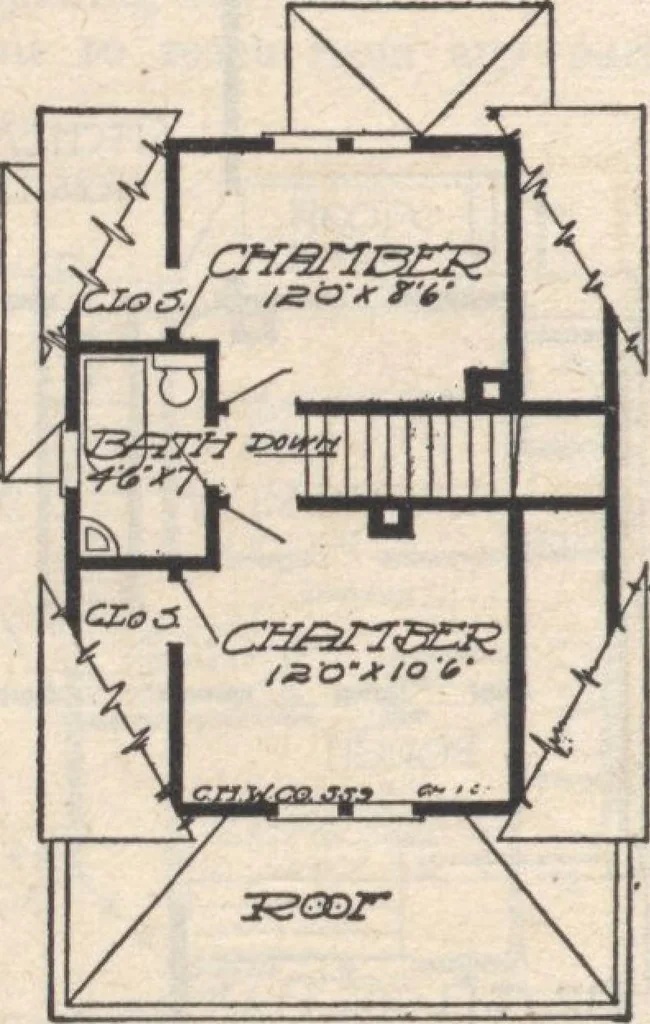 An illustration from A book of plans, no. 66, 1914, leaf 63