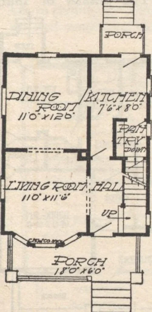 An illustration from A book of plans, no. 66, 1914, leaf 64