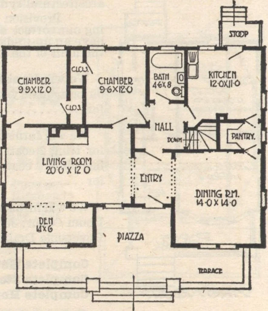 An illustration from A book of plans, no. 66, 1914, leaf 65