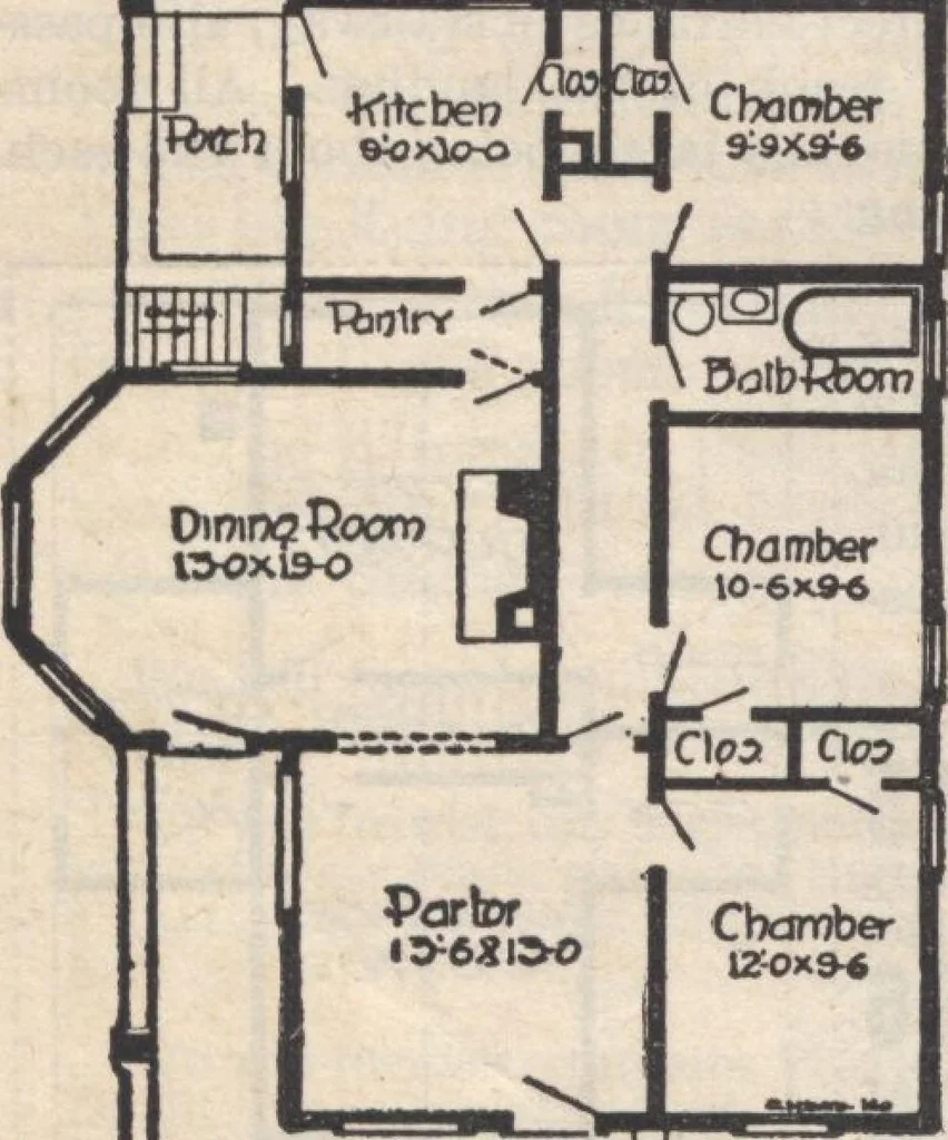 An illustration from A book of plans, no. 66, 1914, leaf 67