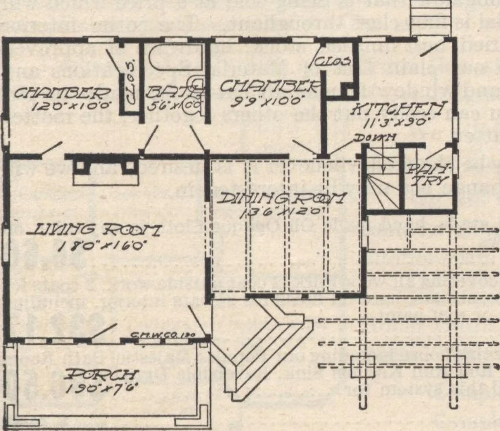 An illustration from A book of plans, no. 66, 1914, leaf 68