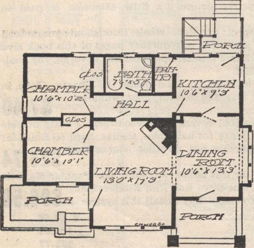 An illustration from A book of plans, no. 66, 1914, leaf 69