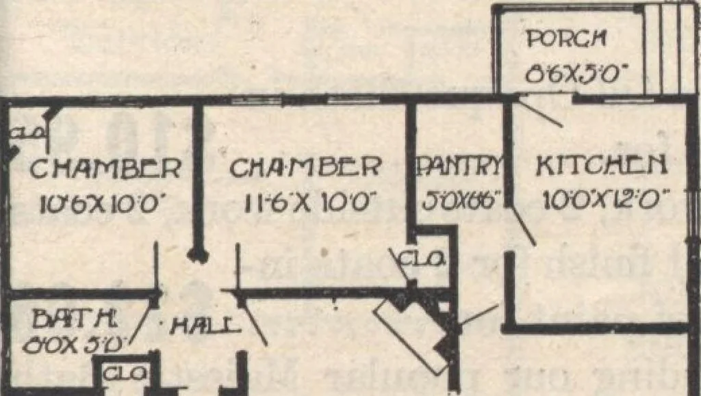 An illustration from A book of plans, no. 66, 1914, leaf 70