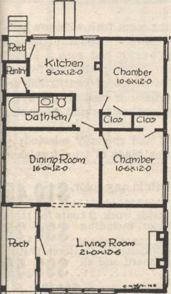 An illustration from A book of plans, no. 66, 1914, leaf 72