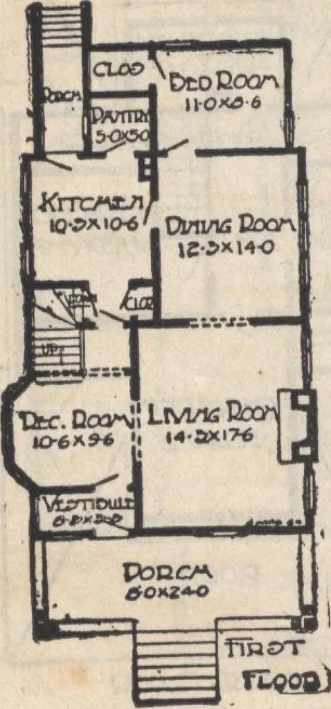 An illustration from A book of plans, no. 66, 1914, leaf 75