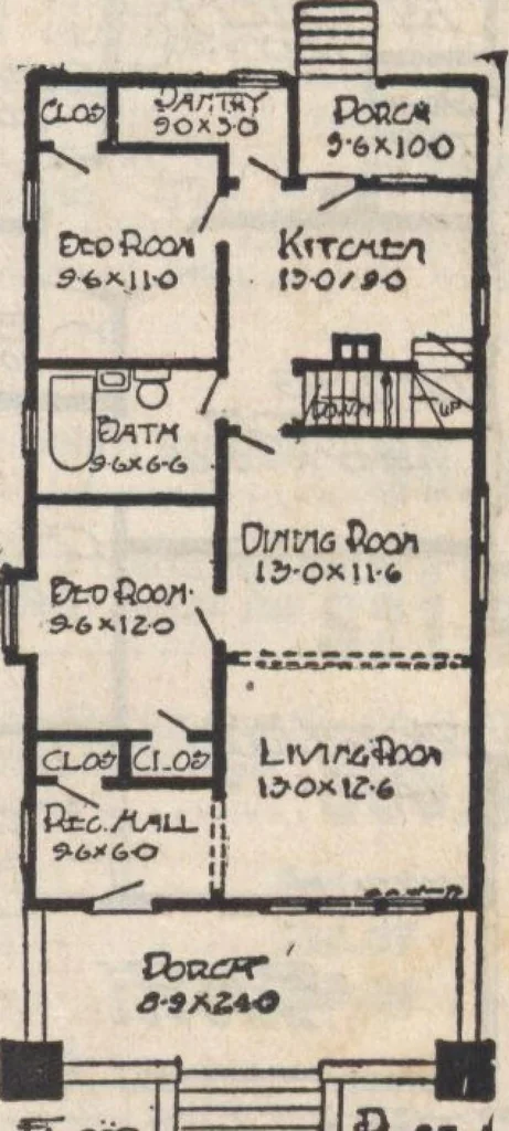 An illustration from A book of plans, no. 66, 1914, leaf 76