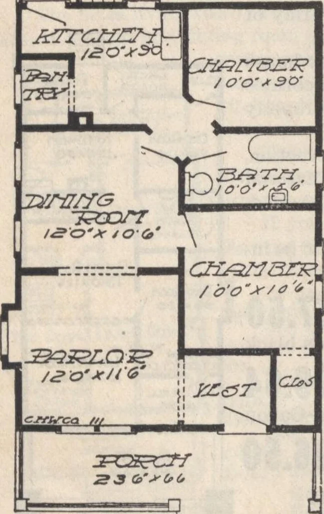 An illustration from A book of plans, no. 66, 1914, leaf 77