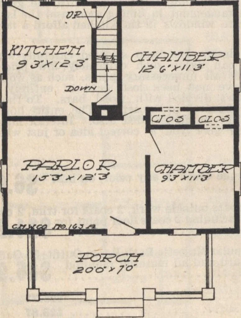 An illustration from A book of plans, no. 66, 1914, leaf 79