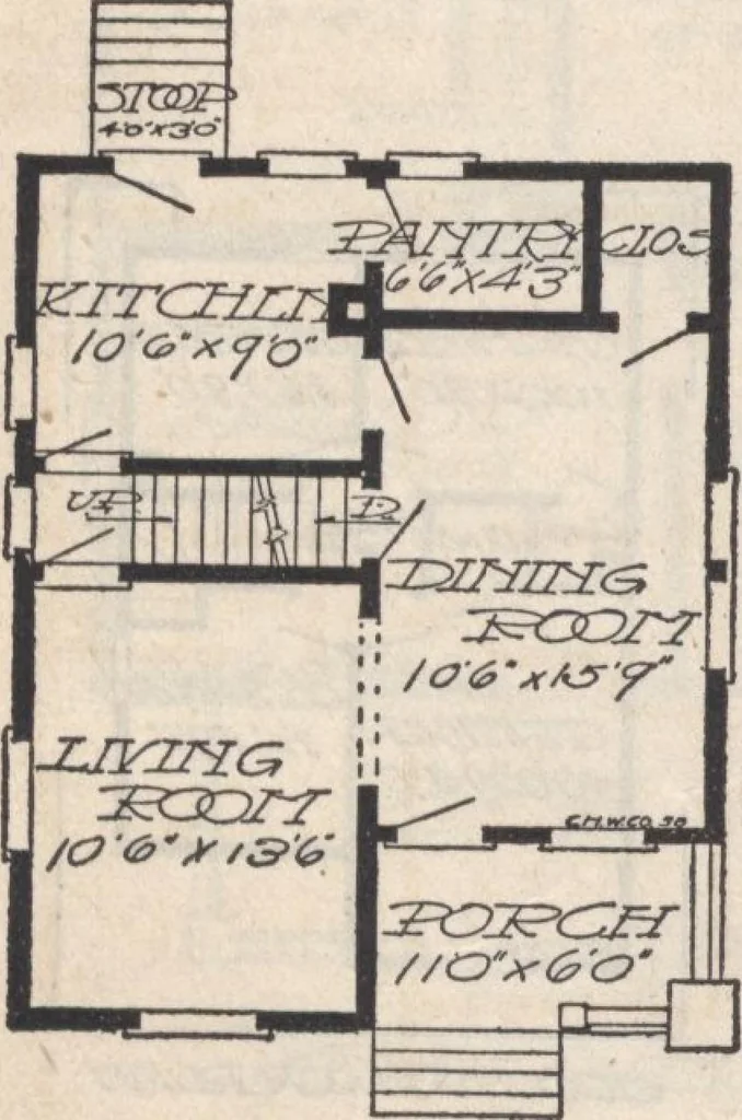 An illustration from A book of plans, no. 66, 1914, leaf 81