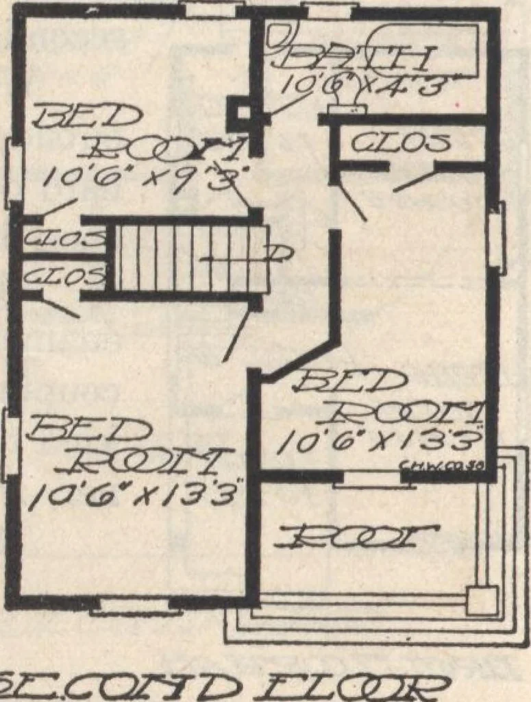 An illustration from A book of plans, no. 66, 1914, leaf 81