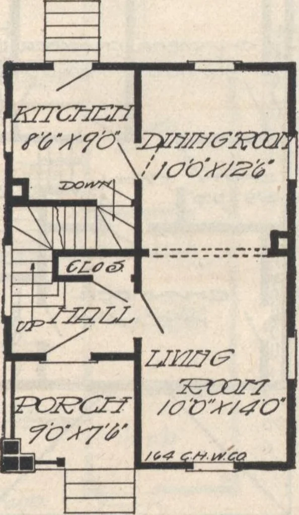 An illustration from A book of plans, no. 66, 1914, leaf 82