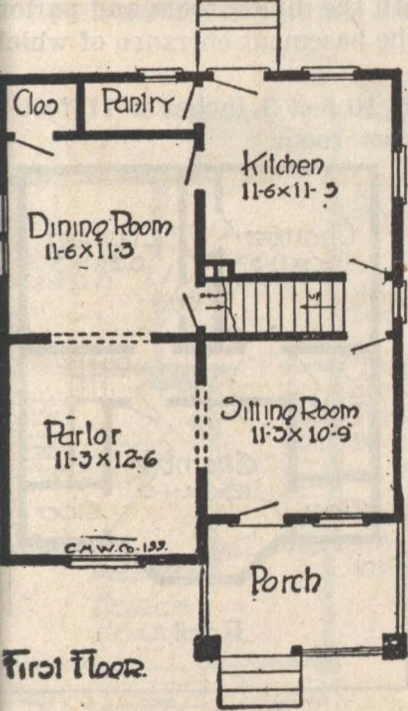 An illustration from A book of plans, no. 66, 1914, leaf 84