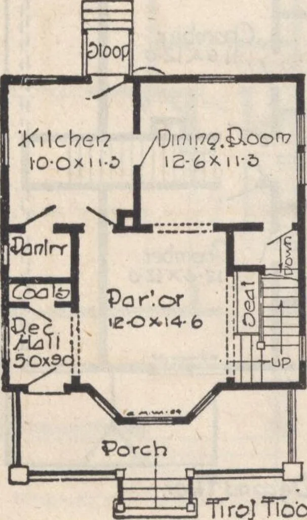 An illustration from A book of plans, no. 66, 1914, leaf 85