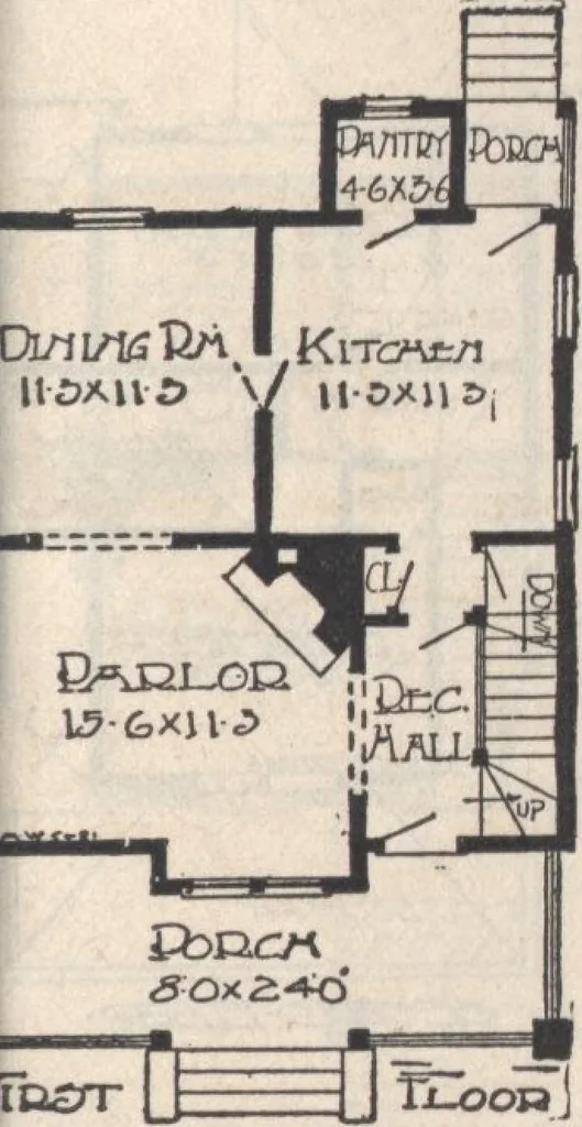 An illustration from A book of plans, no. 66, 1914, leaf 86