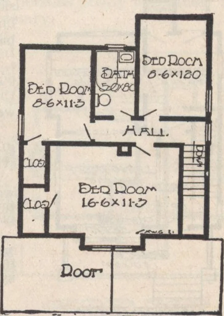 An illustration from A book of plans, no. 66, 1914, leaf 86