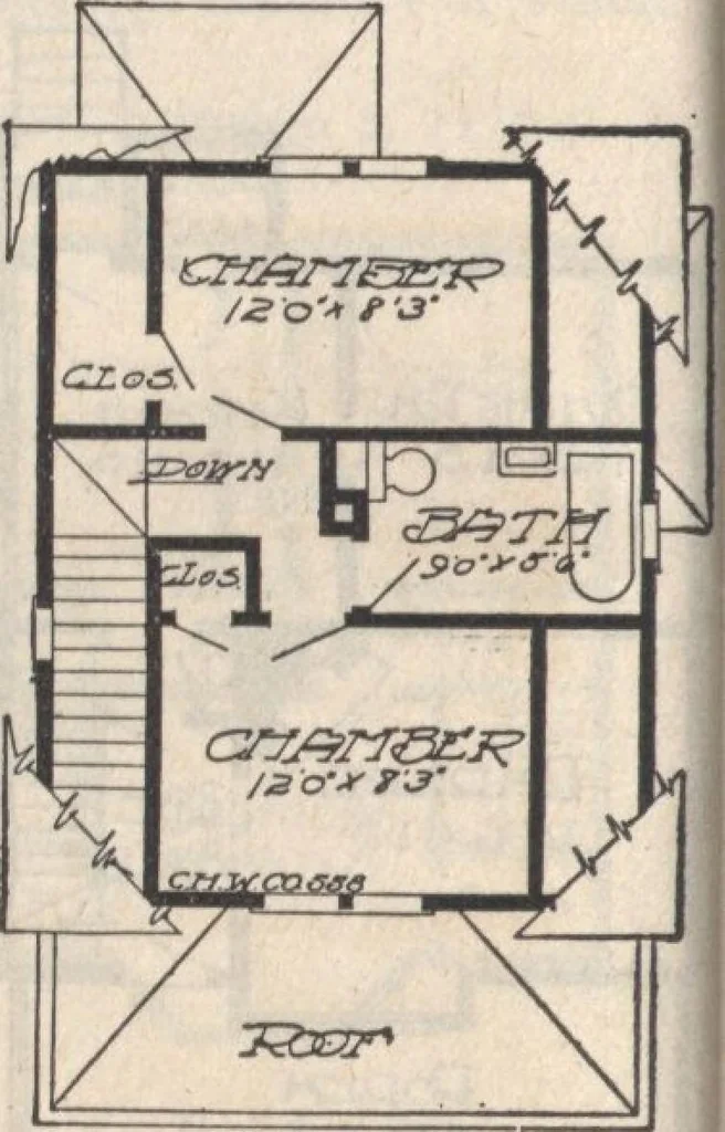 An illustration from A book of plans, no. 66, 1914, leaf 87