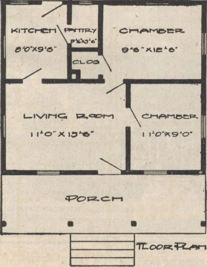 An illustration from A book of plans, no. 66, 1914, leaf 92