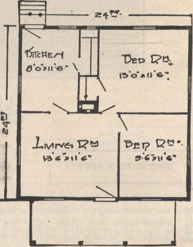 An illustration from A book of plans, no. 66, 1914, leaf 93