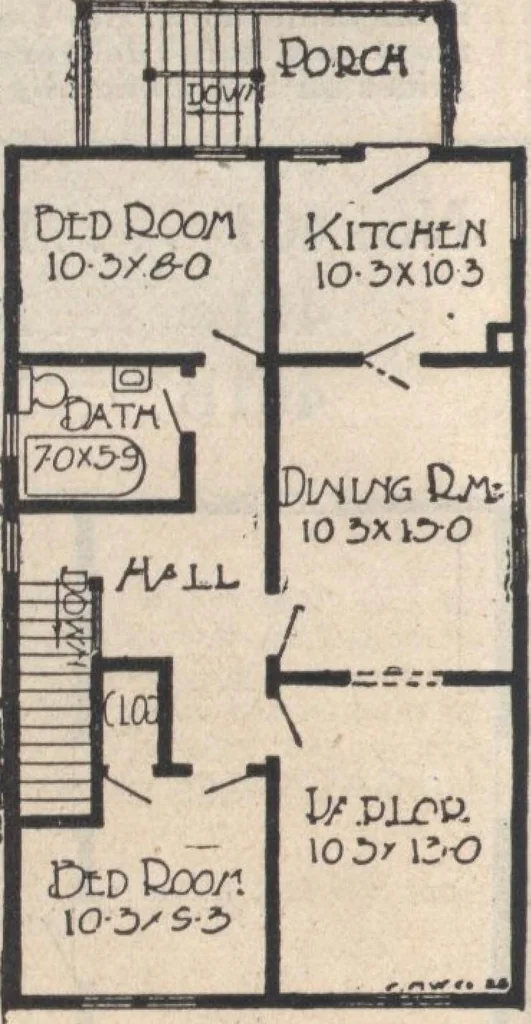 An illustration from A book of plans, no. 66, 1914, leaf 97