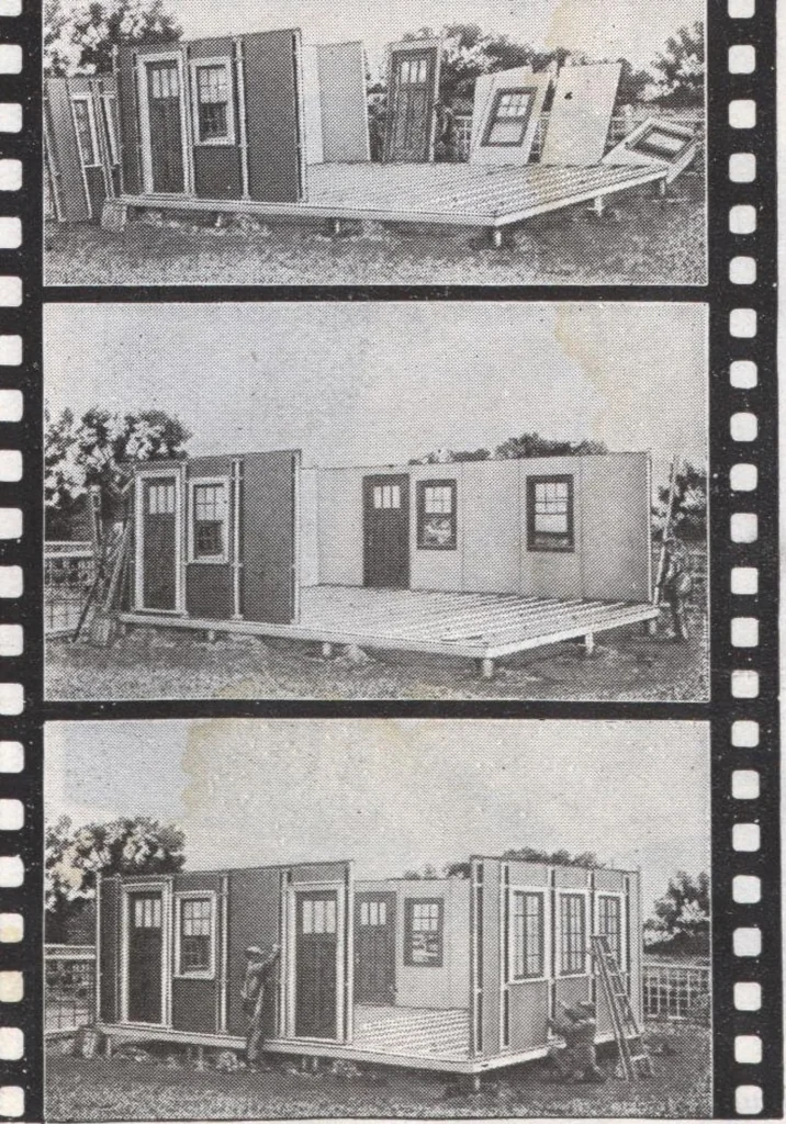 An illustration from Presto-up patented bolt-together, houses-garages-barns etc., 1920, leaf 10
