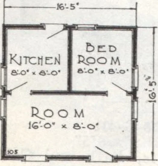 An illustration from Presto-up patented bolt-together, houses-garages-barns etc., 1920, leaf 13