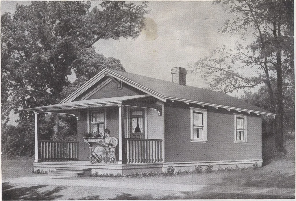 An illustration from Presto-up patented bolt-together, houses-garages-barns etc., 1920, leaf 14