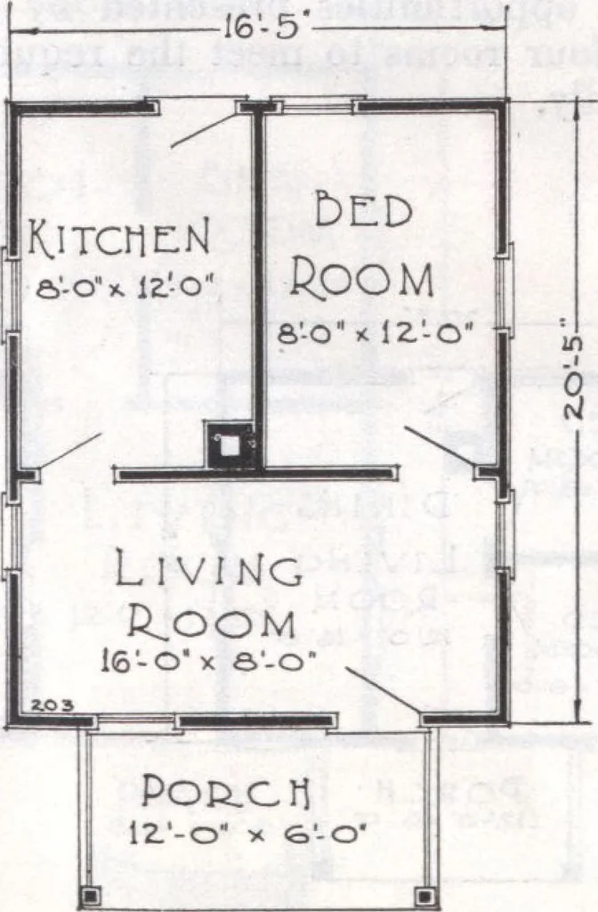 An illustration from Presto-up patented bolt-together, houses-garages-barns etc., 1920, leaf 14