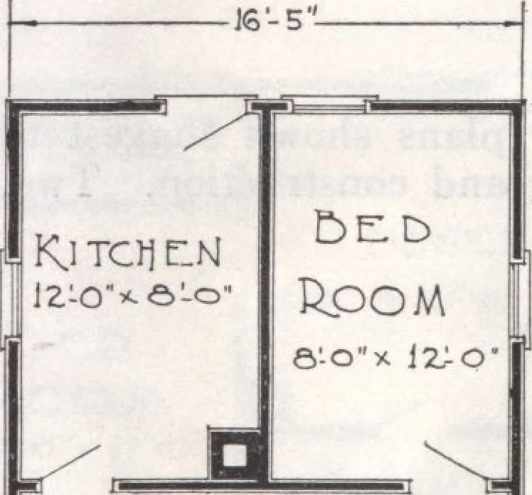 An illustration from Presto-up patented bolt-together, houses-garages-barns etc., 1920, leaf 14