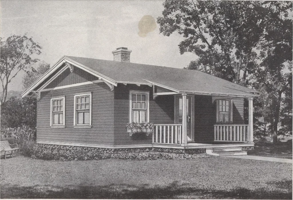 An illustration from Presto-up patented bolt-together, houses-garages-barns etc., 1920, leaf 15