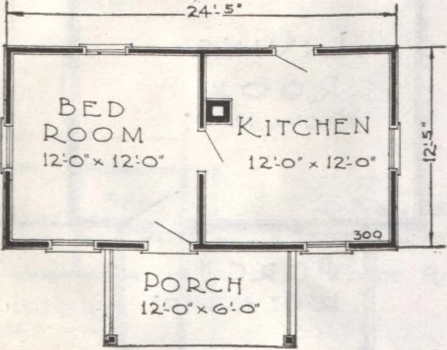 An illustration from Presto-up patented bolt-together, houses-garages-barns etc., 1920, leaf 15