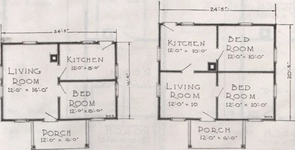 An illustration from Presto-up patented bolt-together, houses-garages-barns etc., 1920, leaf 15