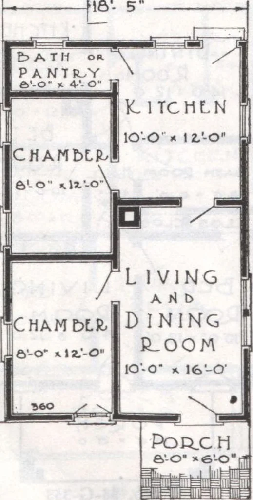 An illustration from Presto-up patented bolt-together, houses-garages-barns etc., 1920, leaf 16