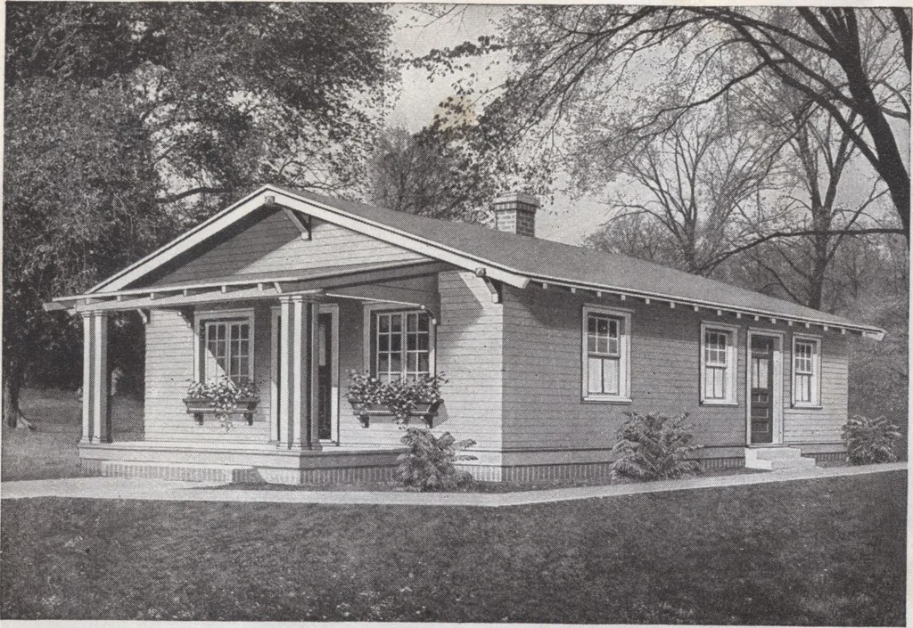 An illustration from Presto-up patented bolt-together, houses-garages-barns etc., 1920, leaf 17